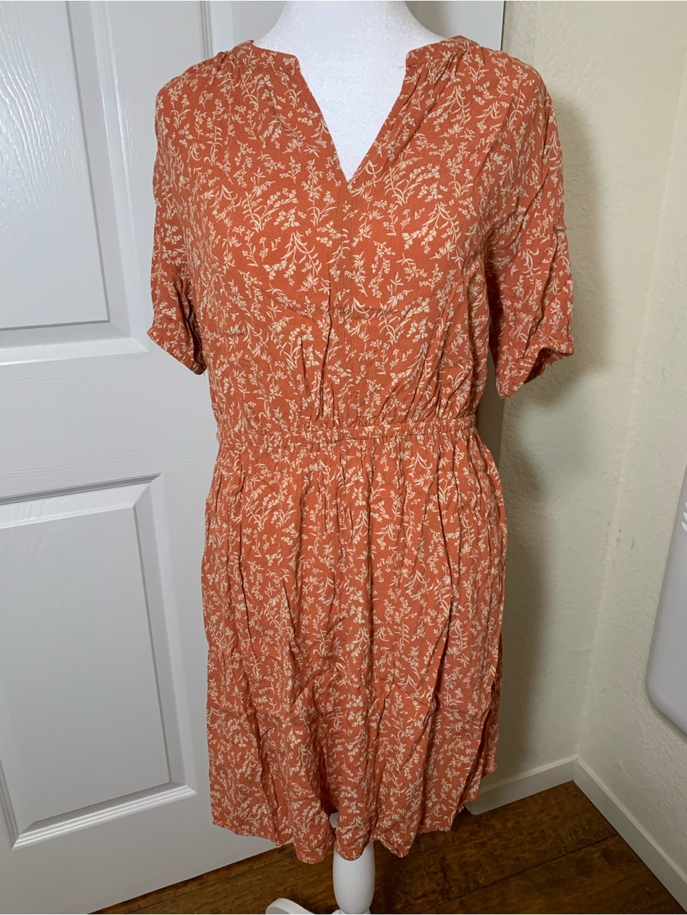 Ann Taylor Loft Outlet BOHO Bohemian Cottagecore Floral Dress